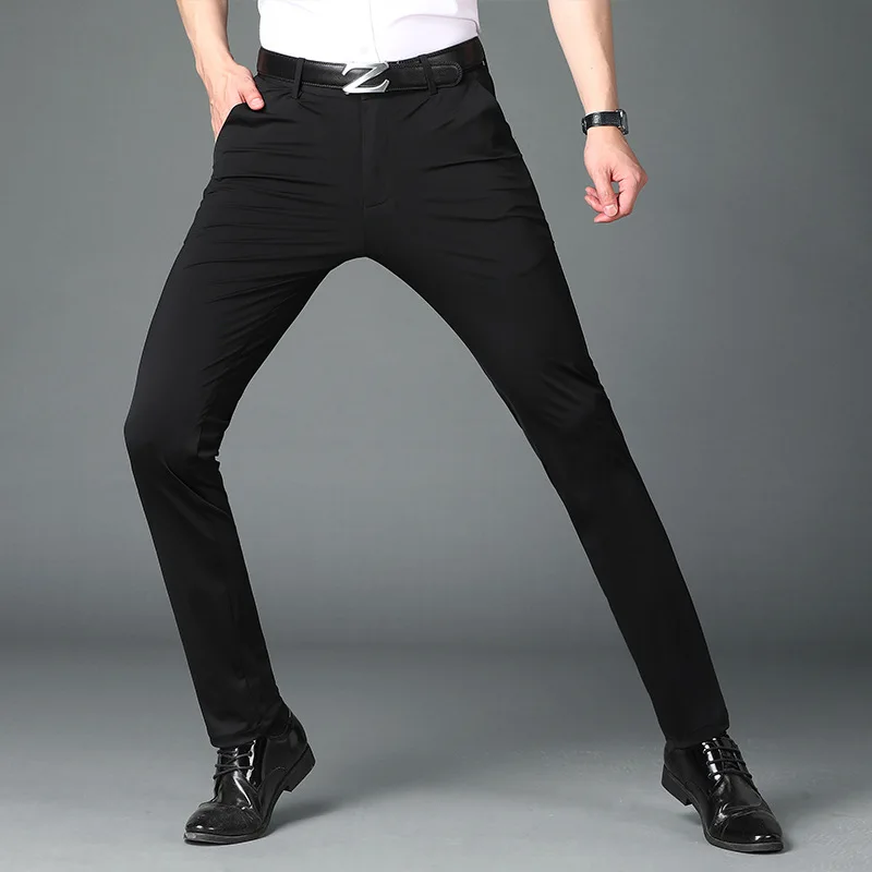 Stretch Pants Thin Trousers Business Pants Men Pants