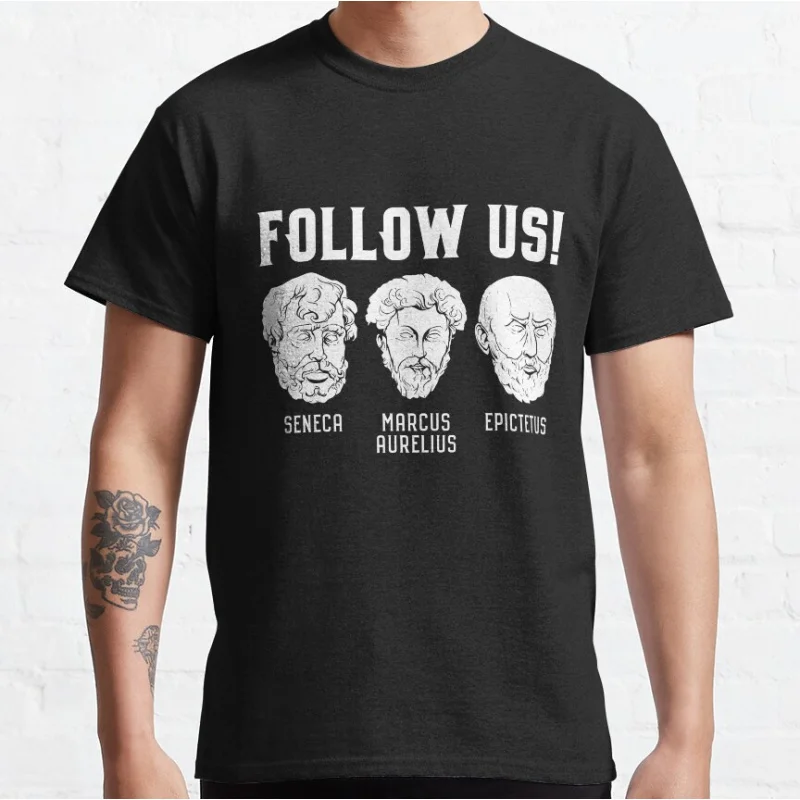 Stoics Seneca Epictetus Marcus Aurelius Stoische Philosophen Stoischer Philosoph Humor Grafik T-Shirts große Erwachsenenoberteile