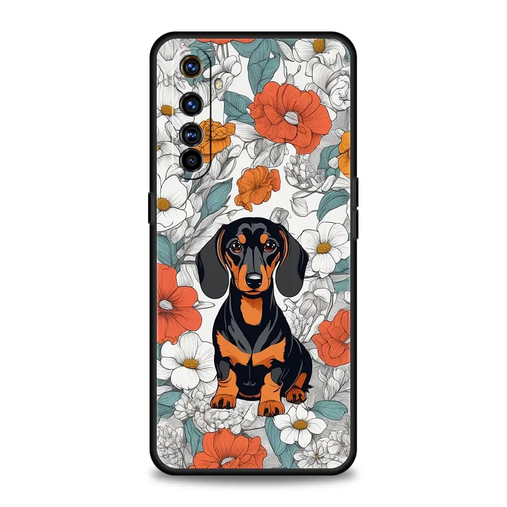 Cute Dachshund and Bulldog Design Phone Case Cover