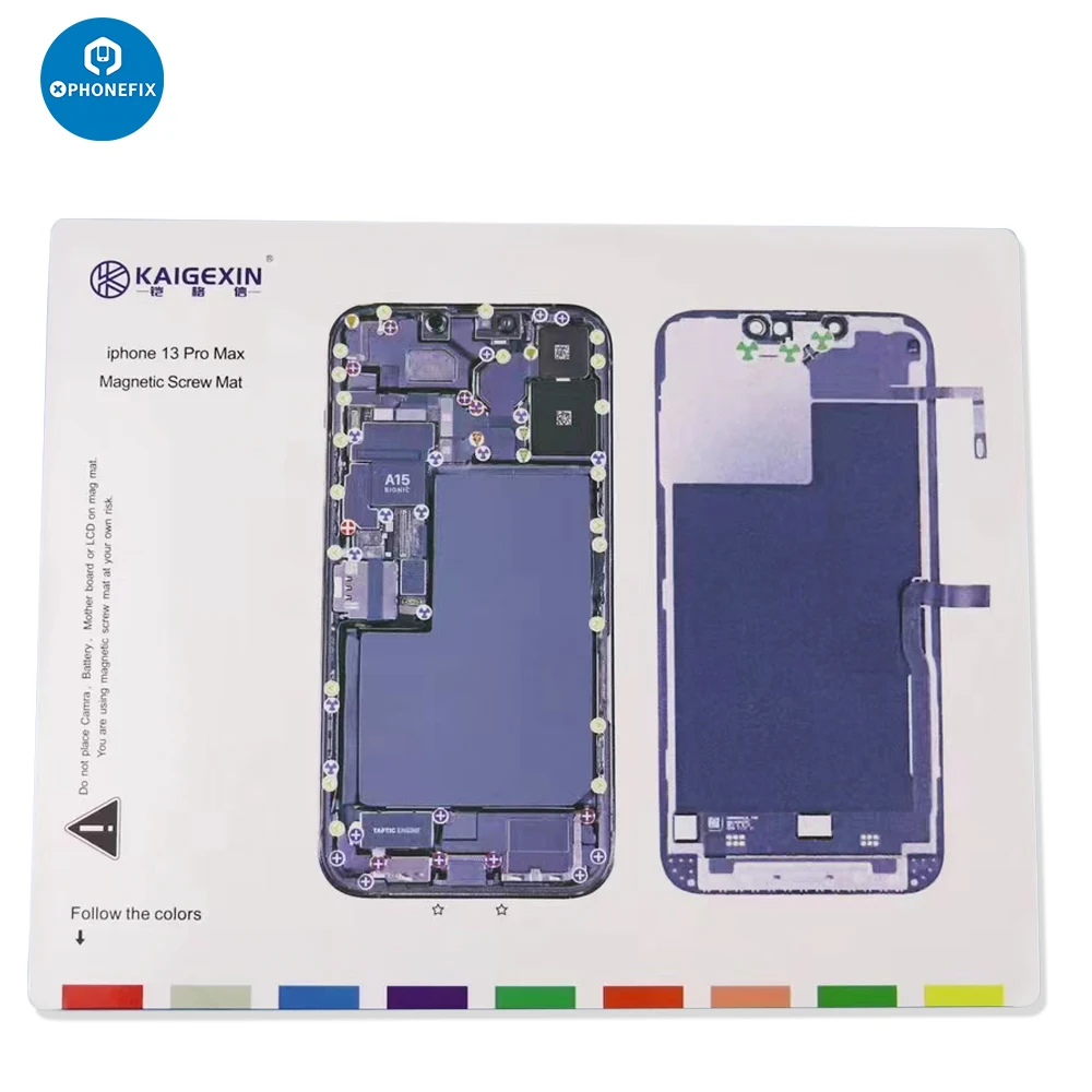 Tapete de Parafuso magnético universal para iPhone, Desmontagem Pad, Técnico Mat Reparação, 15, 14, 13, 12, 11 Pro Max, X, XS, MAX