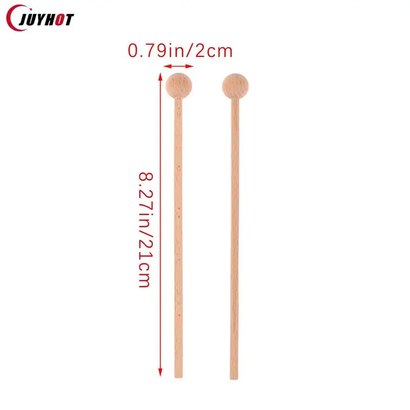 Drum Sticks Wood Mallets Percussion 2Pcs