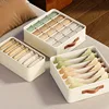 1pc Beige Foldable Drawer Organizer Stackable Fabric Storage Bin for Socks Underwear Bras Accessories Closet Organizers Storage 4