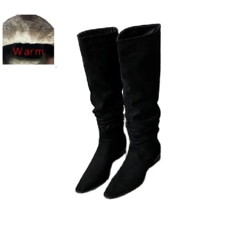 Black plush inner
