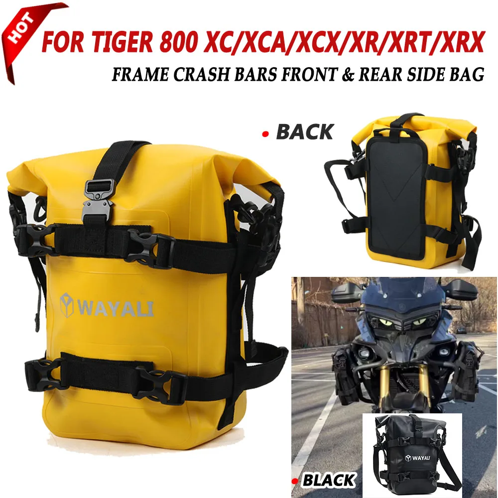 

For Triumph Tiger800 Tiger 800 XC XCA XCX XR XRT XRX Motorcycle 6-8L Frame Crash Bars Waterproof Bag Repair Tool Placement Bag