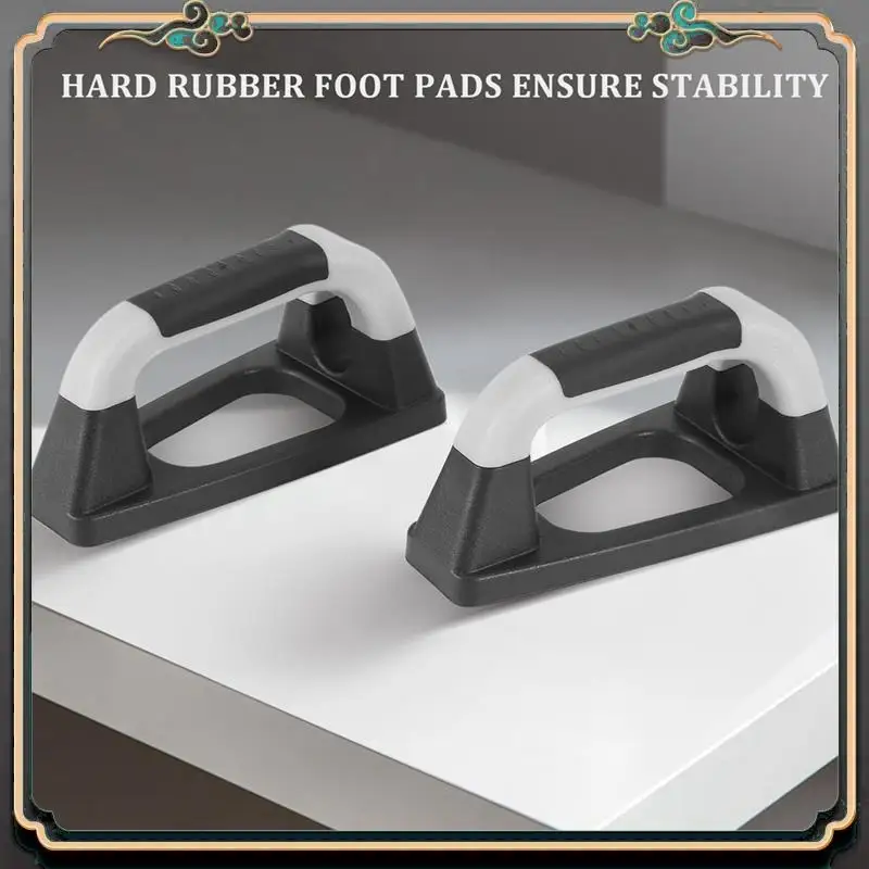 Push-Up Bracket Boys And Girls Push-Up Bracket Fitness Iron Exerciser 20.5X10.5X10cm Black&White