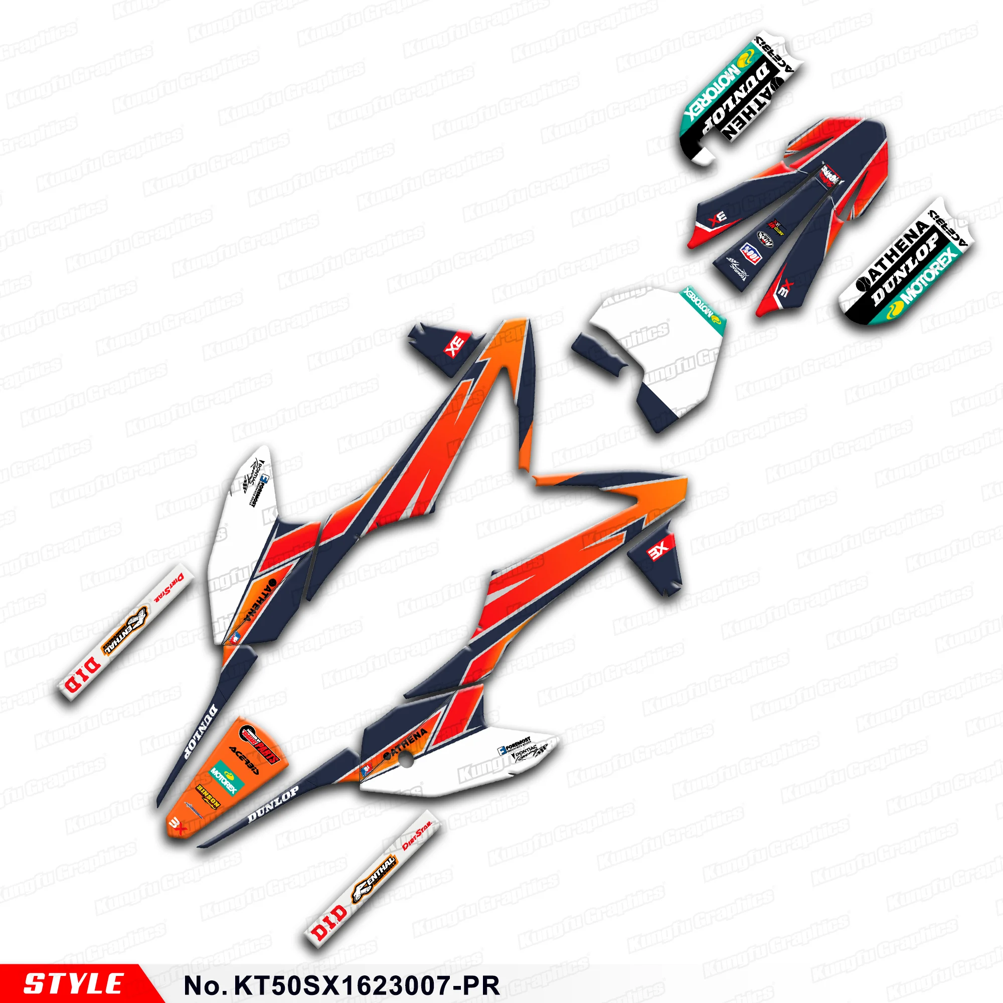 

Гоночная наклейка, Виниловая наклейка для KTM SX 50 2016 2017 2018 2019 2020 2021 2022, искусственная кожа
