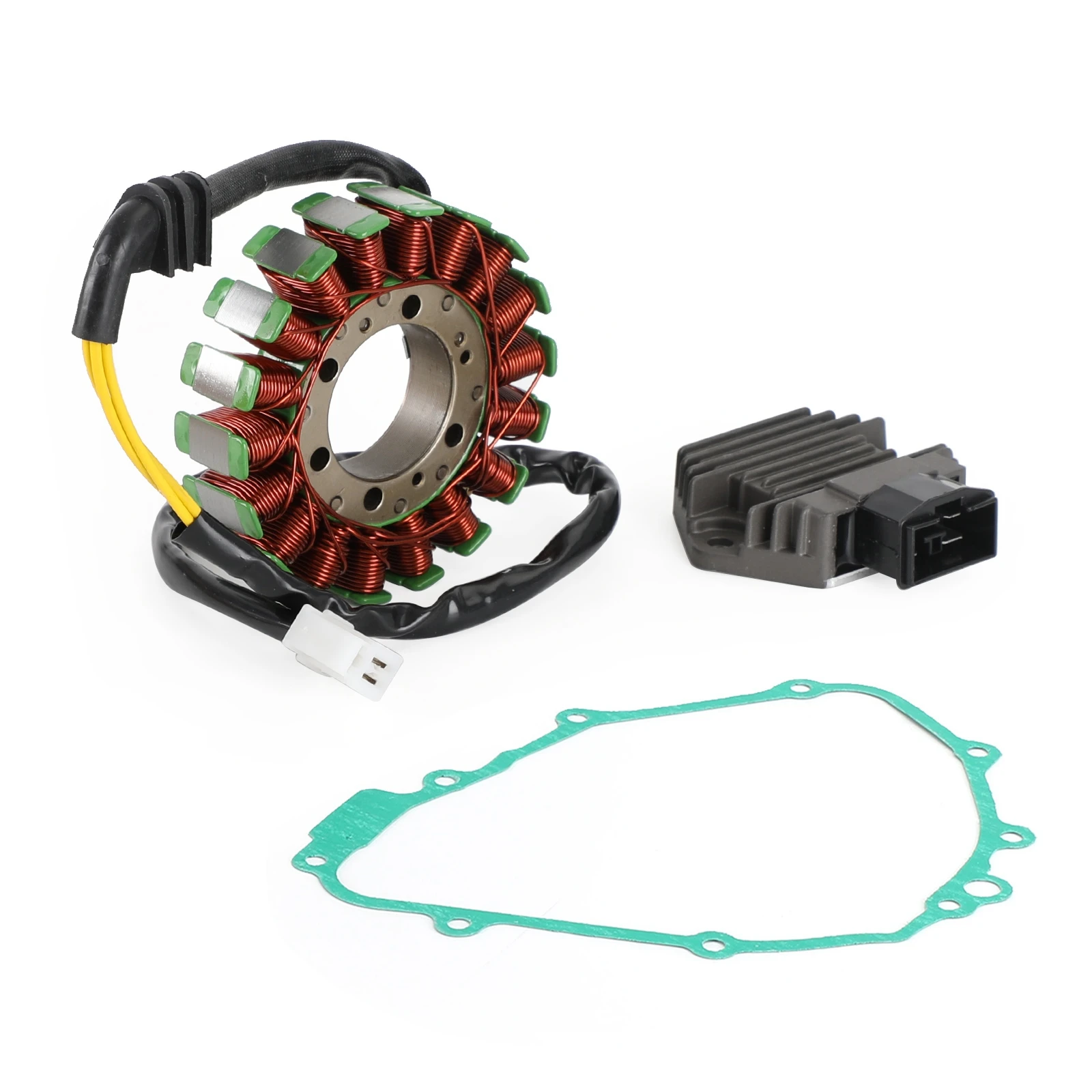 

Areyourshop Magneto Stator+Voltage Rectifier+Gasket For Honda CB600F Hornet 2003-2006 2005 2004 31120-MBZ-611 31600-KFG-861