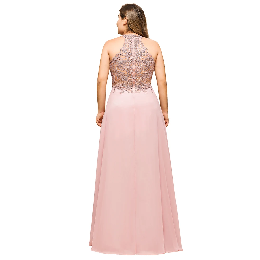 Bridesmaid Dresses for Women A Line Lace Insert Pearls Beaded Chiffon Elegant Wedding Party Gown bridesmaid dresses