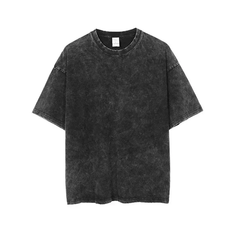 Vintage Washed T Shirt Hip Hop Streetwear Japanese Cartoon Tattoo Girl Graphic Short Sleeve Oversized Cotton Men Women T shirt