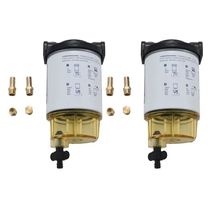 Oil water separator S3213 compatible with Mercury Quicksilver OMC marine engine ship (10 microns)