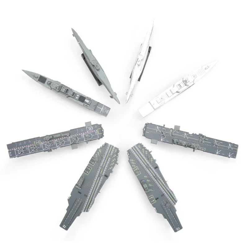 Ship Model Toy ship model toy 4D Assembled Liaoning Battleship Modern Class Battleship Aircraft Carrier Model Military Warship