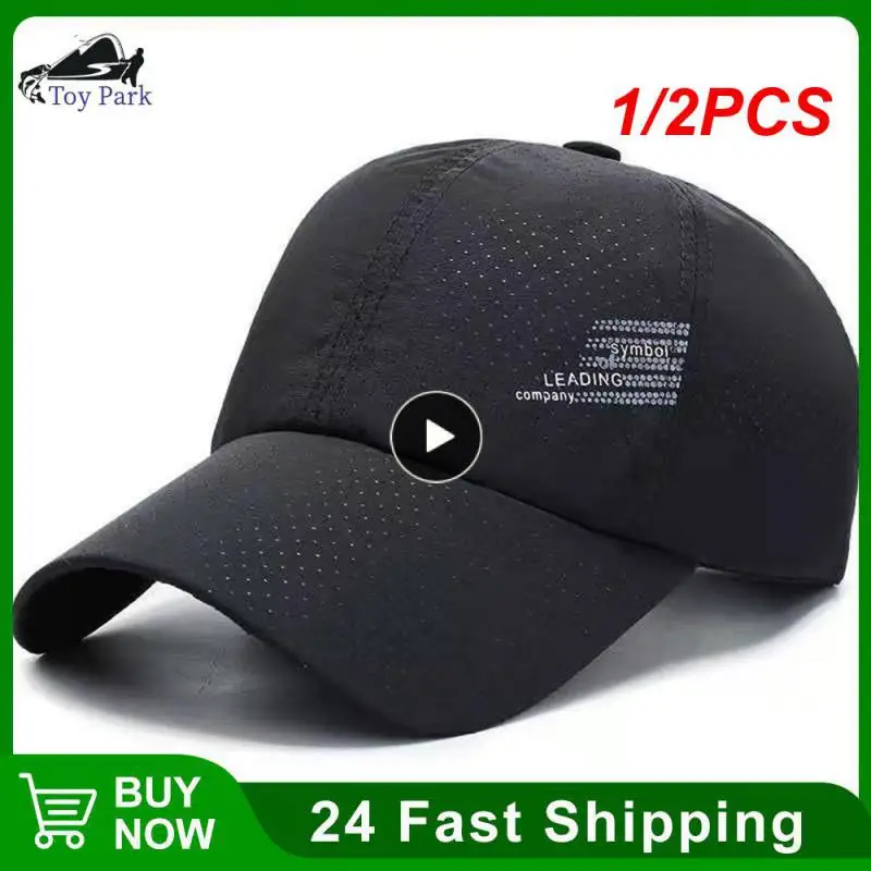 

1/2PCS New Quick-drying Women's Men's Golf Fishing Hat Summer Outdoor Sun Hat Adjustable Unisex Baseball
