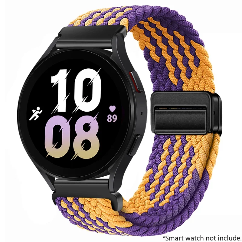 Adjustable Nylon Buckle Strap for Smartwatches - 22mm/20mm