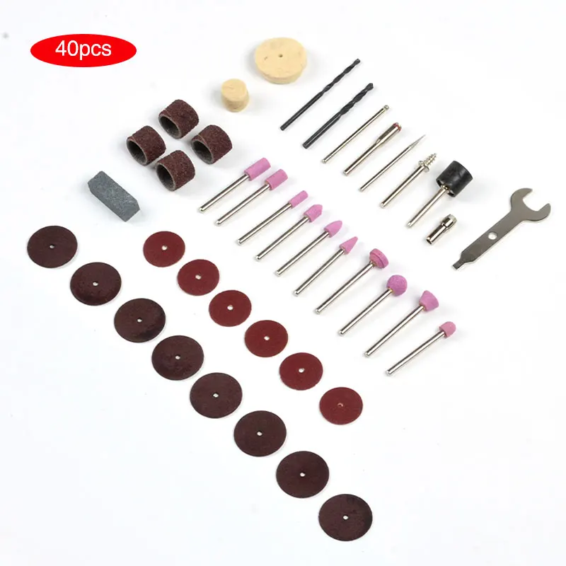 40PCS Electric Grinding Set Versatile Woodworking