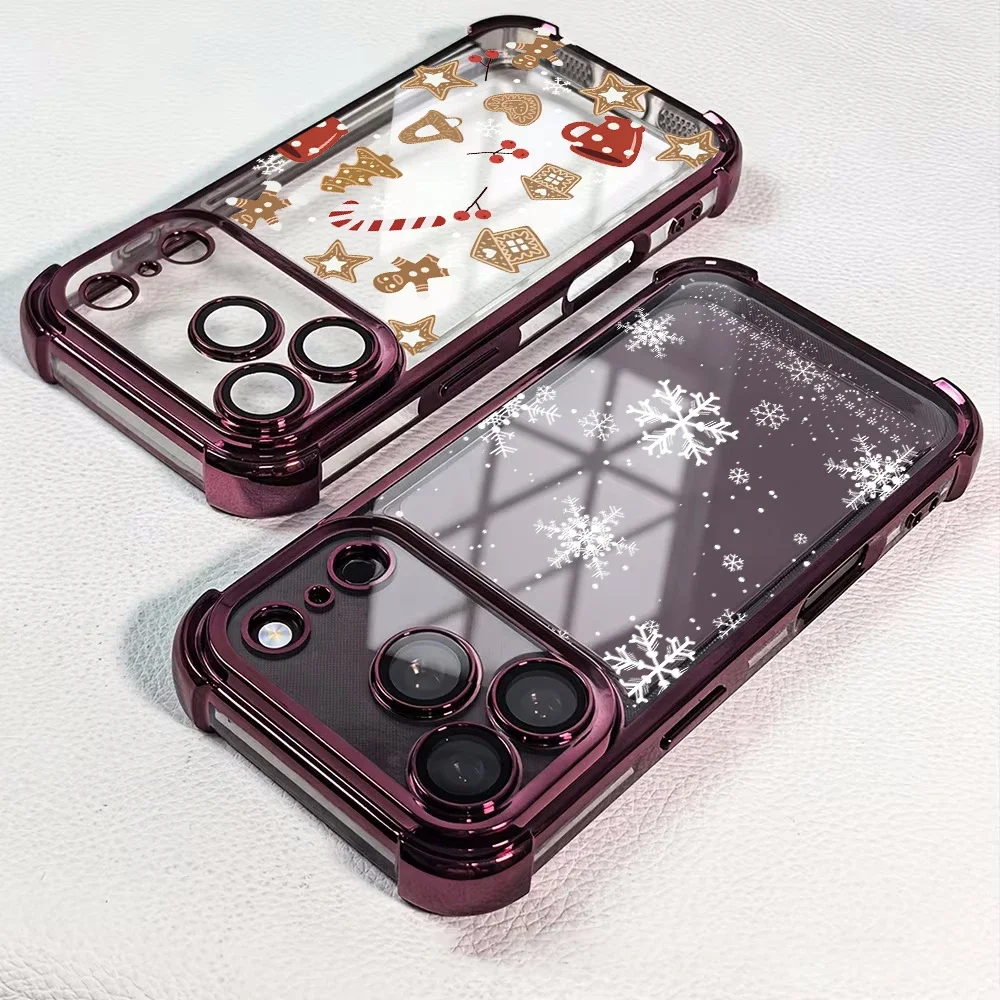 Whimsical Cartoon Christmas Snowflake Phone Case