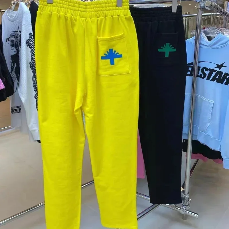 2024ss Vertabrae Sweatpants 1:1 Best Quality 3D Letters Men Pants Oversized Drawstring Jogger Pants