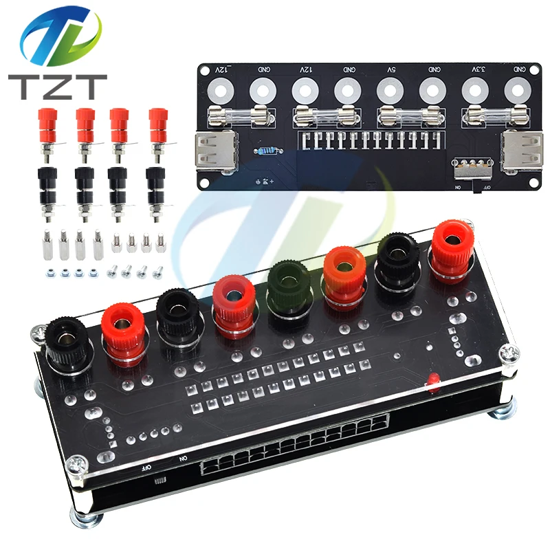 TZT Desktop Chassis Netzteil ATX Adapter Board Takeout Board Outlet Modul Netzteil Ausgang Terminal Modul Zubehör