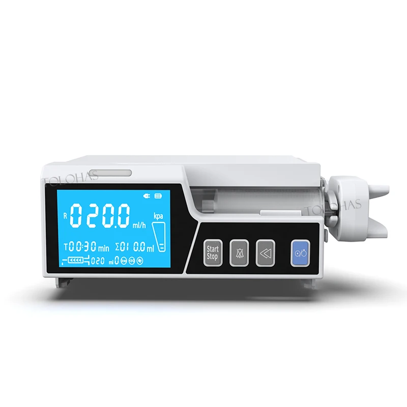 LHGSP02 Hospital Cheap Price Continuous Precise Infusion Clinic Single Channel Medical Syringe Pump