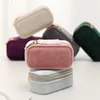 Mini Travel Jewelry Box, Ring Zipper Velvet  Storage Case, Small Jewellery Packaging,USB Storage Box on Business Trip 6