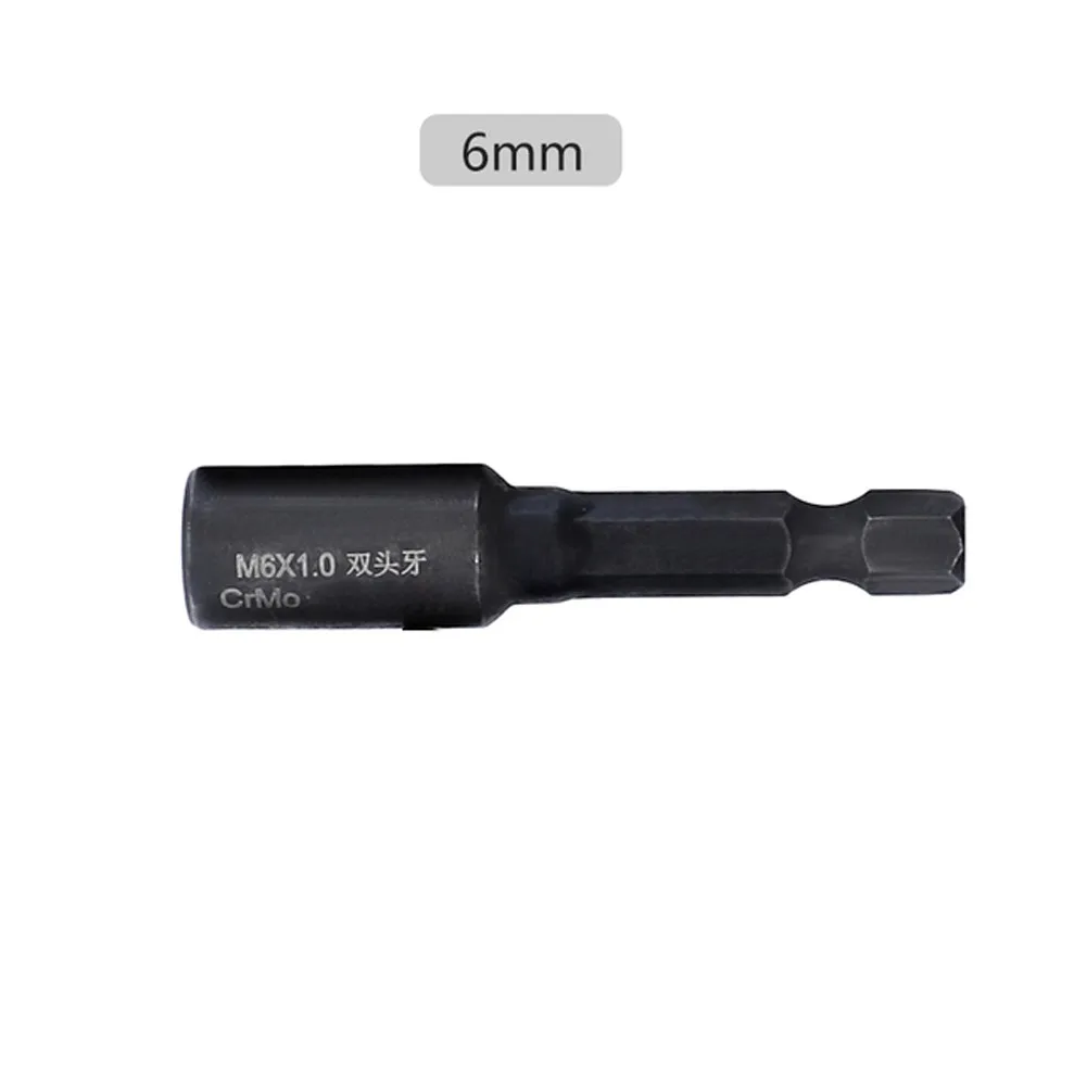 M6 M8 M10 Cr-Mo selbstschneidendes Steckschlüssel-Adapter-Set zum Einsetzen von Muttern oder Aufhänger, Bolzen, Bohrmaschine, Werkzeug, Steckschlüssel, Schraube, Gewinde, Steckdosen – Detail 6