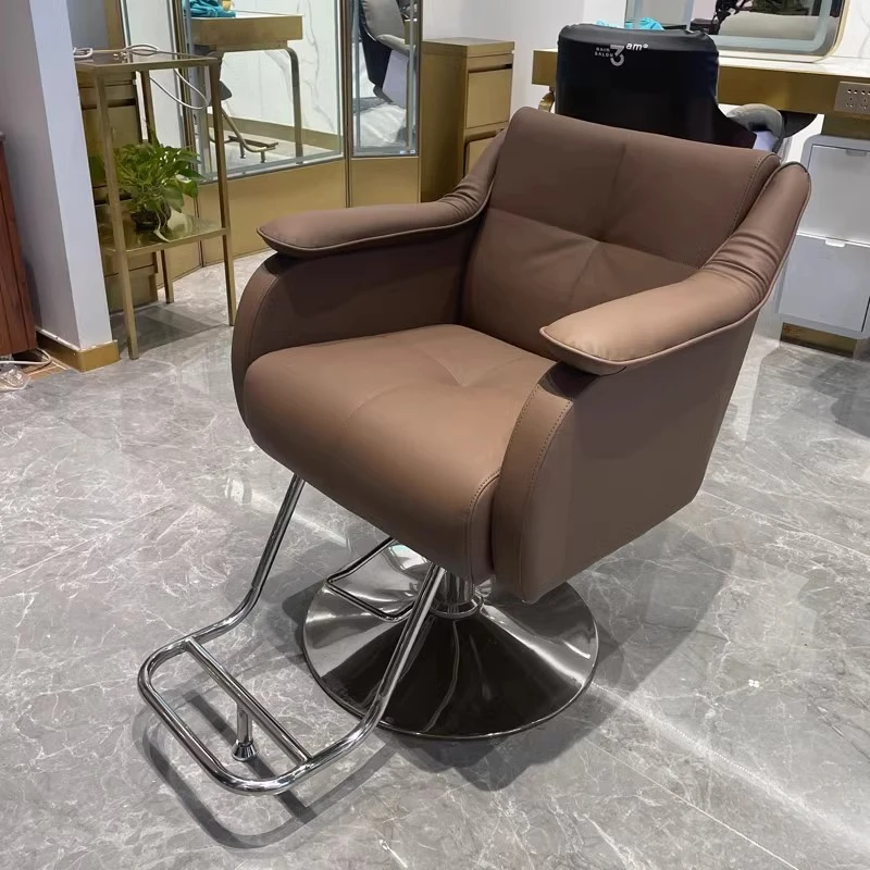 Hair Pedicure Barber Chairs Salon Tattoo Luxury Make Up Chairs Vanity Ergonomic Swivel Chaise Coiffeuse Barber Equipment CM50LF