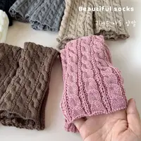 JK Children's Twist Leg Warmers Sweet Balletcore Japanese Style Knitted Leg Cover Pile Socks Long Stockings Leg Socks Girls 5