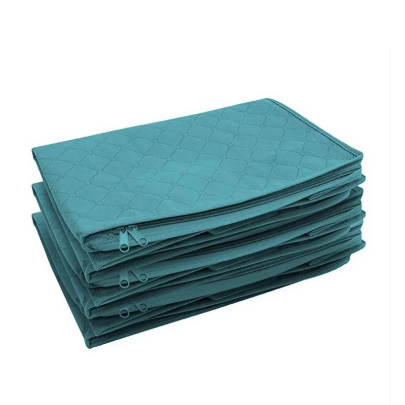 3Pcs Blanket Quilt Clothes Closet Box Bags Home Foldable Moisture-proof Storage Case Washable Zipper Household Cabinet Organizer