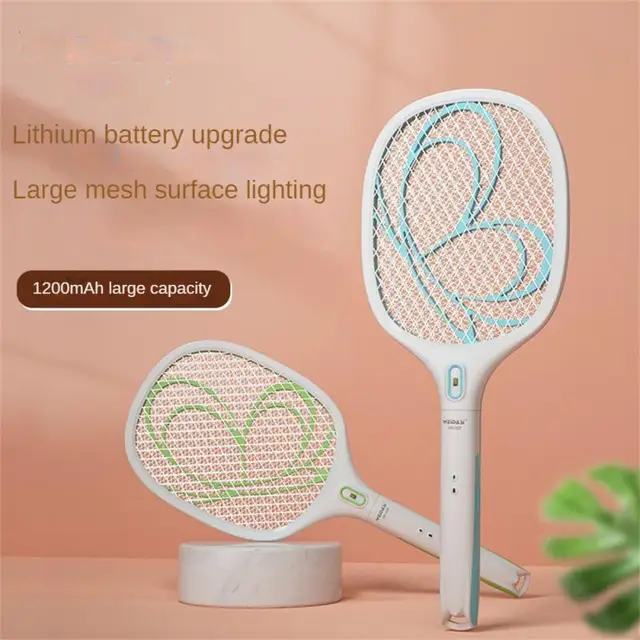 Elektromos Szúnyoggyilkos Légy Swatter Csapda Usb Újratölthető Szúnyog Ütő Rovar Gyilkos Beltéri Kültéri Vezérlés Light