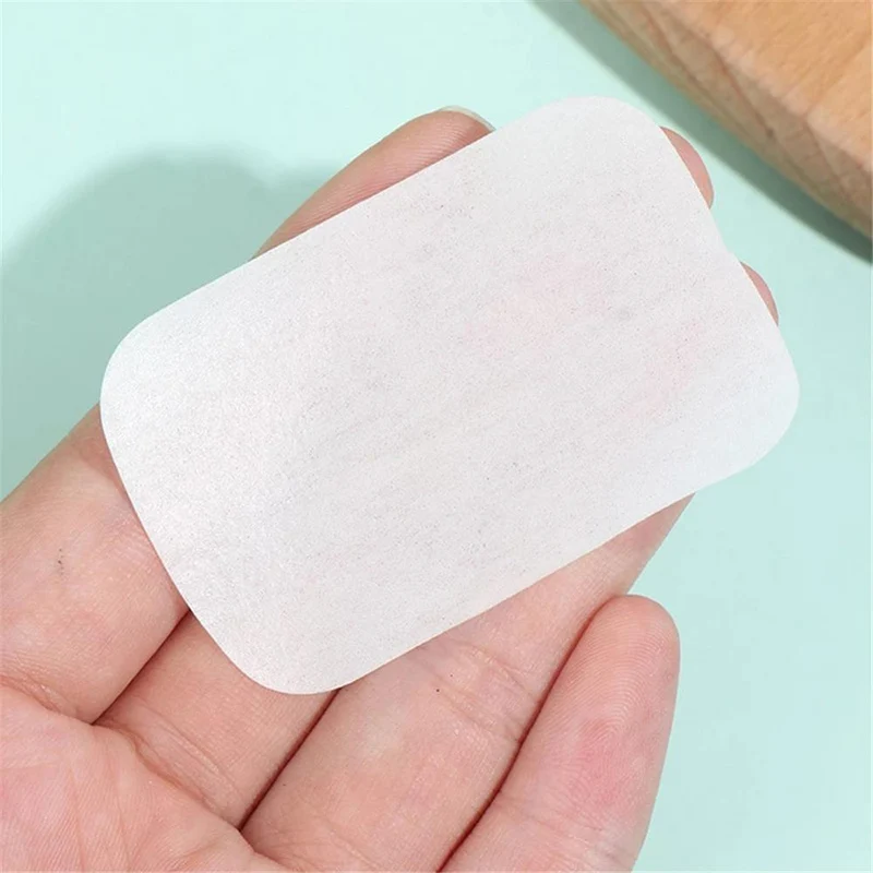20/50/60/80/100 teile/los Tragbare Bad Hand Waschen Scheibe Blätter Outdoor Reise Duftenden Schäumen seife Papier Bad Saubere Seife Tabletten – Detail 7