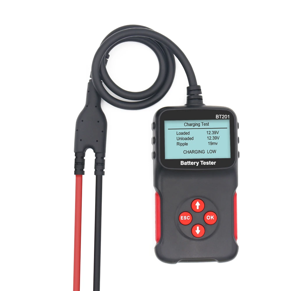 Excellent Car Battery Tester 12V Digital Analyzer Tester with LCD Screen BT201 Cranking Charging Circut Diagnostic Tool