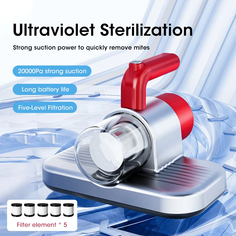 

Double Tapping Vacuum Cleaner Mite Removal Wireless Portable Instrument Handheld Vacuum Mites Eliminator Cleaning Machine