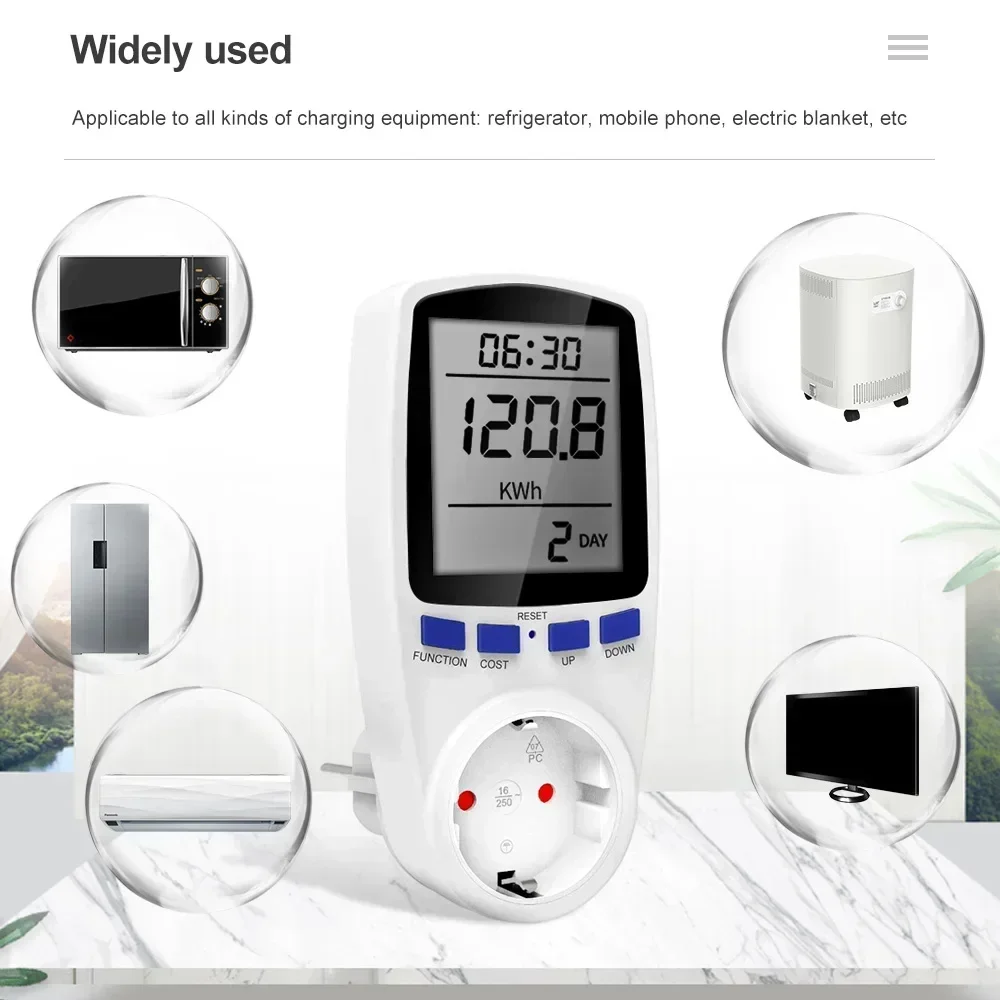 전기요 자동차용 원형 방수 플러그 암 소켓 WEIPU WY28 TI + ZM, 간편하고 빠른 전기 커넥터 9 계량기 전기 에너지 EU 디지털 전력계, 조류 전력 AC 소비, 장난 꾸러기 플러그 전기