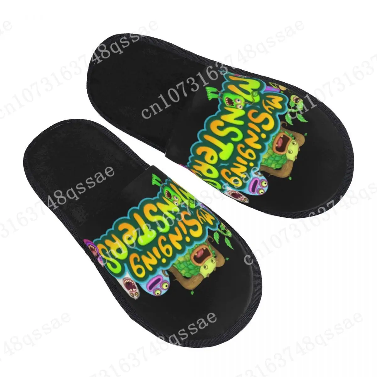 My Singing Monsters House Pantofole Donna Comodo Videogioco Elettronico In Memory Foam Slip On Hotel Slipper Shoes