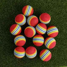 

20pcs/bag 38mm Soft EVA Foam Golf Balls Rainbow Sponge Training Balls Indoor Golf Practice Ball Training Aid Indoor Practice