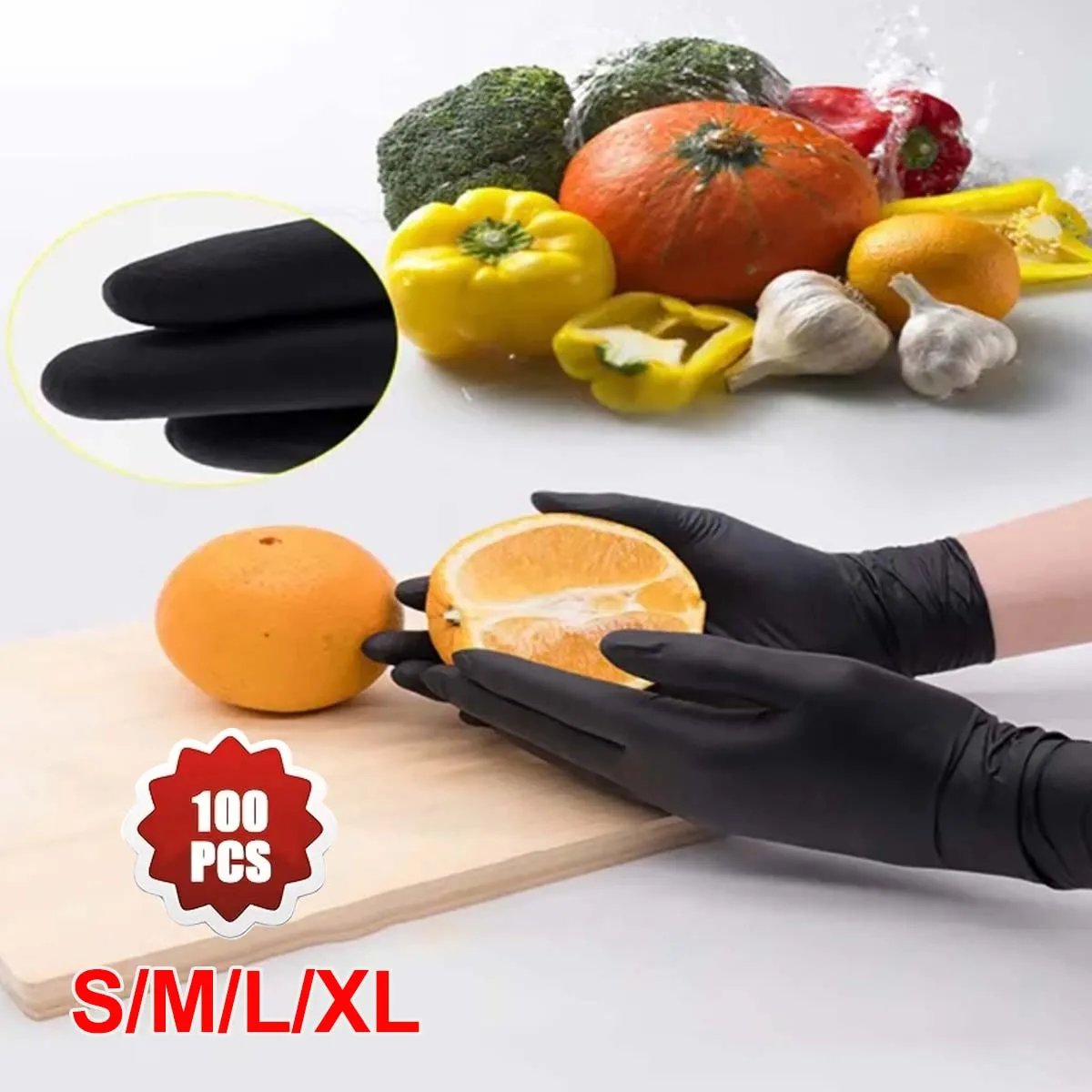 Thickened Disposable Gloves 100PCS/Set disposable gloves,disposable nitrile gloves,vinyl disposable gloves,disposable plastic gloves