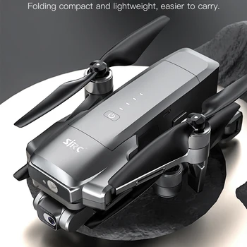 F22 S2 PRO + Drone professionale con fotocamera 4K EIS GPS 6KM Gimbal a 2 assi 40 minuti FPV Evitamento ostacoli Blinkless RC Dron