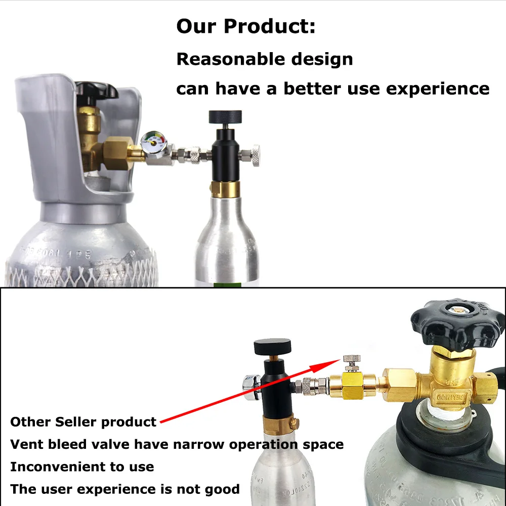 Soda Maker Adapter Kit Air Filling Adapter For Sodastream Blue Co2 Cylinder