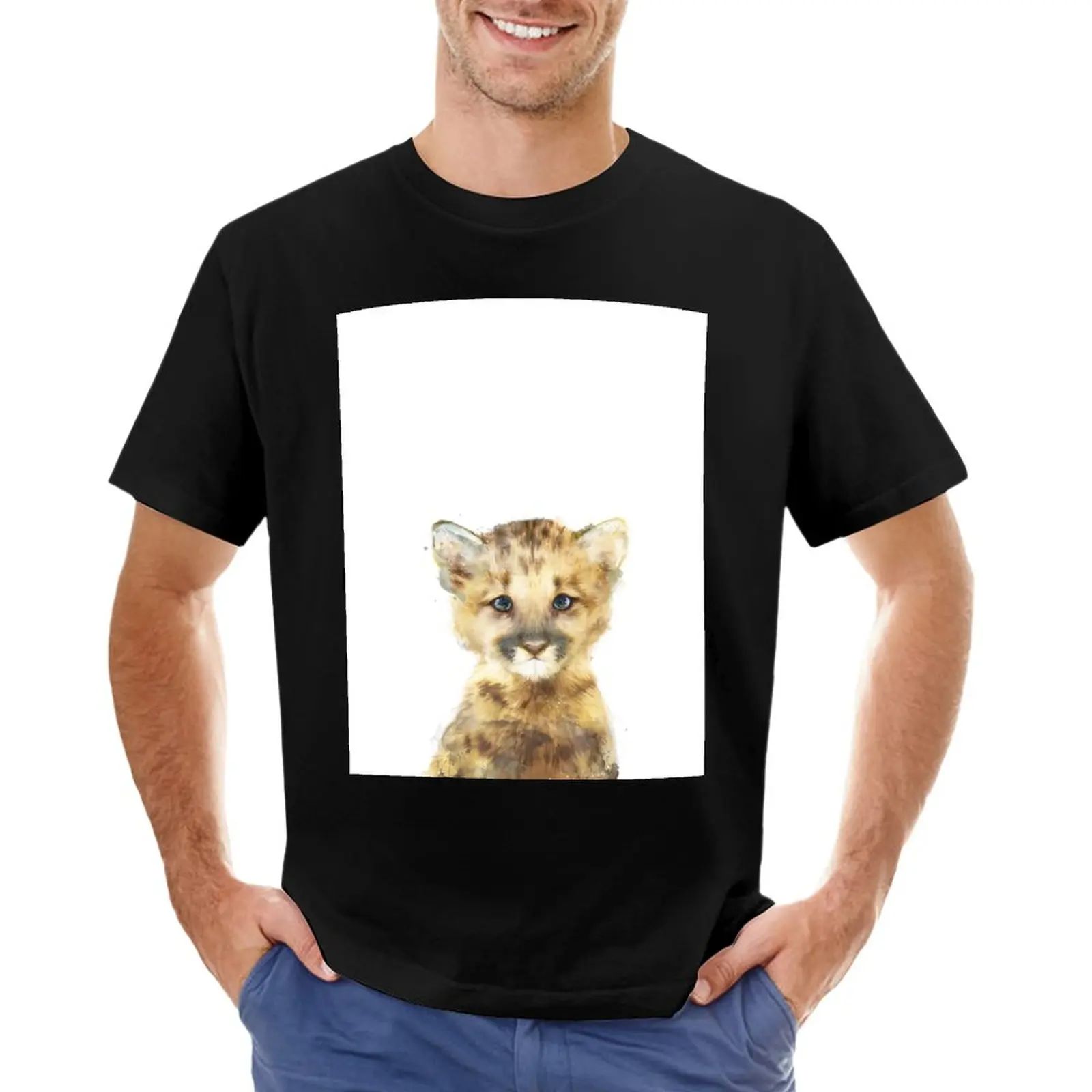 

Little Mountain Lion T-Shirt anime blondie t shirt mens clothes