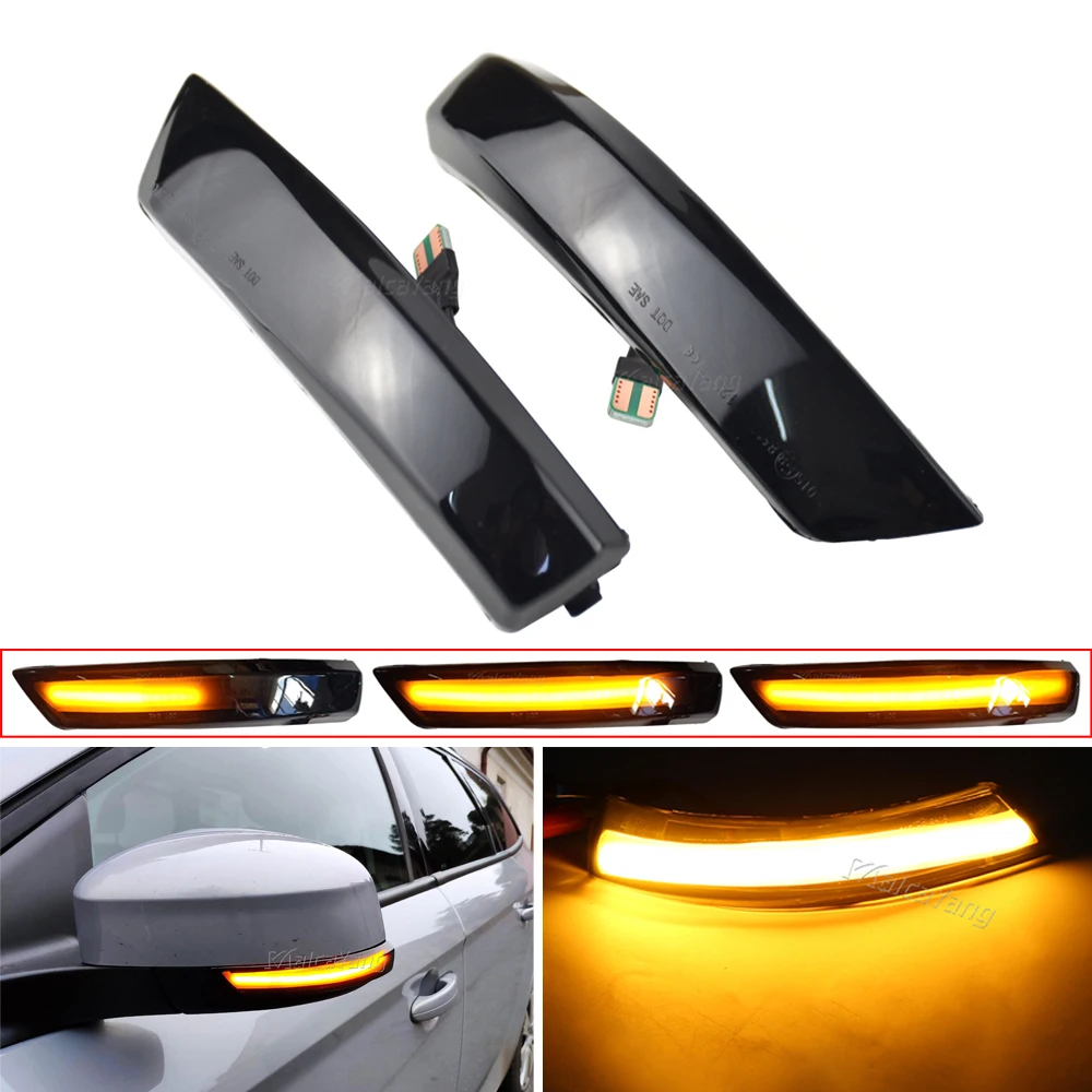 2pcs �帣�� ���� ��ȣ�� LED ���� ���� ��̷� ���� ǥ�ñ� ������ ���� ��Ŀ�� 2 3 Mk2 Mk3 Mondeo Mk4