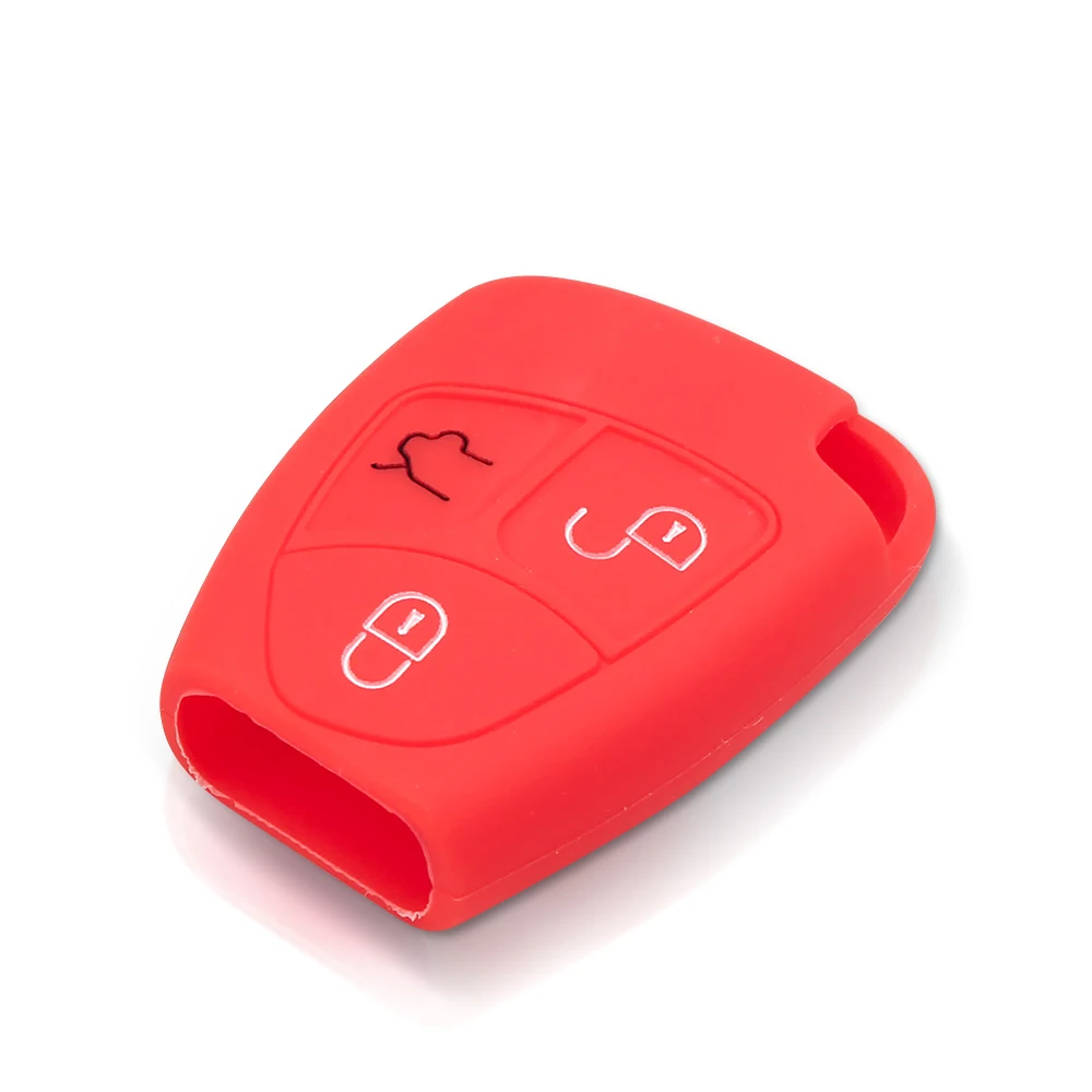 KEYYOU For Mercedes-Benz CL55 CL600 CL65 C230 C240 C280 C320 3 Button Silicone Remote Key Cover Protector Shell Case Fob - 5