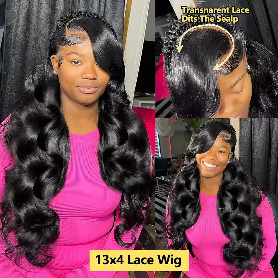 36 Inch Body Wave Wigs Human Hair 13x4 13x6 HD Lace Frontal 100% Human Hair Wigs For Black Women 7x6 Glueless Wig Remy Hair