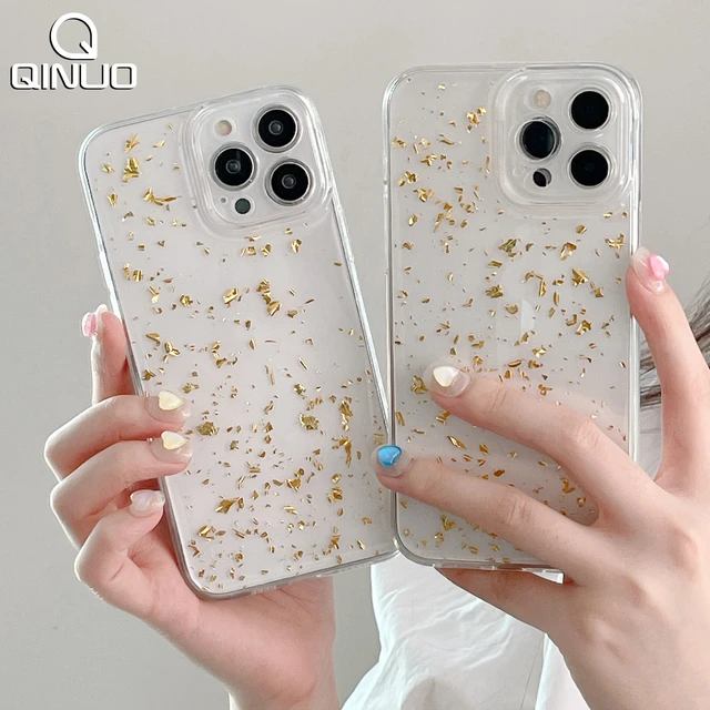 Case For Iphone 11 Case Glitter Silicon Fundas On Iphone 12 Pro Max XR 7 8  XS X SE 2020 6s 6 Plus 13 Mini Real Dry Flower Covers - AliExpress