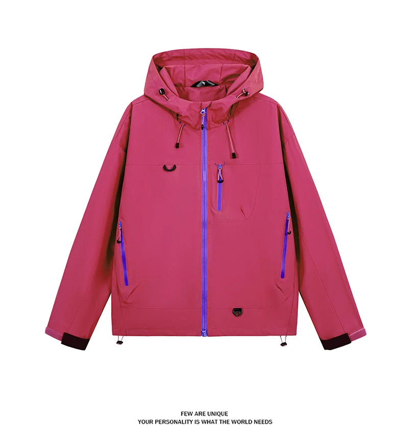 LNGXO Unisex wasserdichte Windjacke Outdoor Sport winddichte einlagige Jacke Männer Frauen Wandern Klettern Trekking Regenmantel – Detail 18