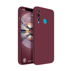 Luxury Ultrathin Liquid Silicone Phone Case with Lens Protection - Classic Design for Nova 4 (Plum)