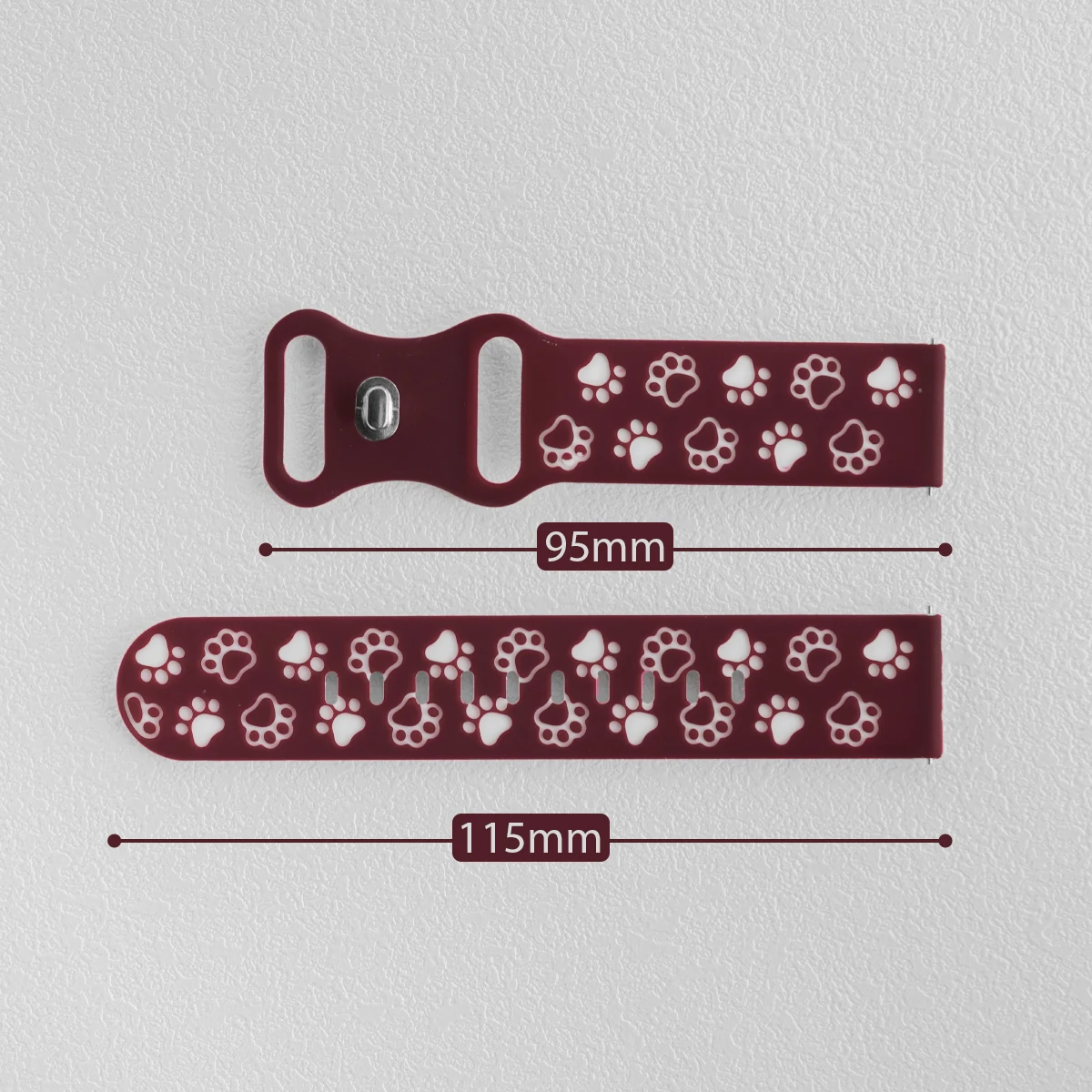 20mm Silicone Wrist Strap for Smartwatches - Durable and Comfortable Wristband