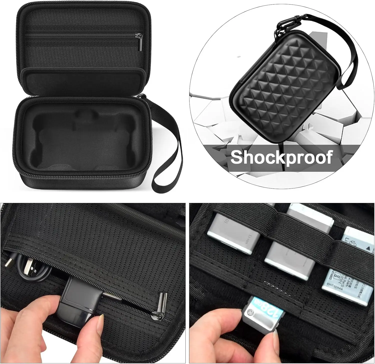 Camera Bag for Canon PowerShot SX740/ SX720/G7X Mark II/G7X Mark III Digital Camera (Case only) Padded Interior