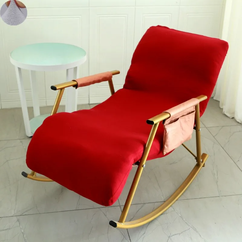 Universal Rocking Chair Recliner Cover Elastic All-inclusive  Seat Cover Living Room Anti-Dust Chair Cover Washable 5