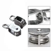 2pcs M25 Single Pulley Block Mini Rope Pulley in Stainless Steel 25mm Pulley Roller Flagpole Pulley Loading 150kg 5