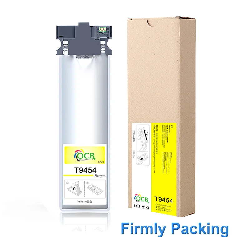 T9451 XL T9451-T9454 Pigment Ink Bag With Chip For Epson WorkForce Pro WF-C5290 WF-C5790 WF-C5210 WF-C5710 Printer
