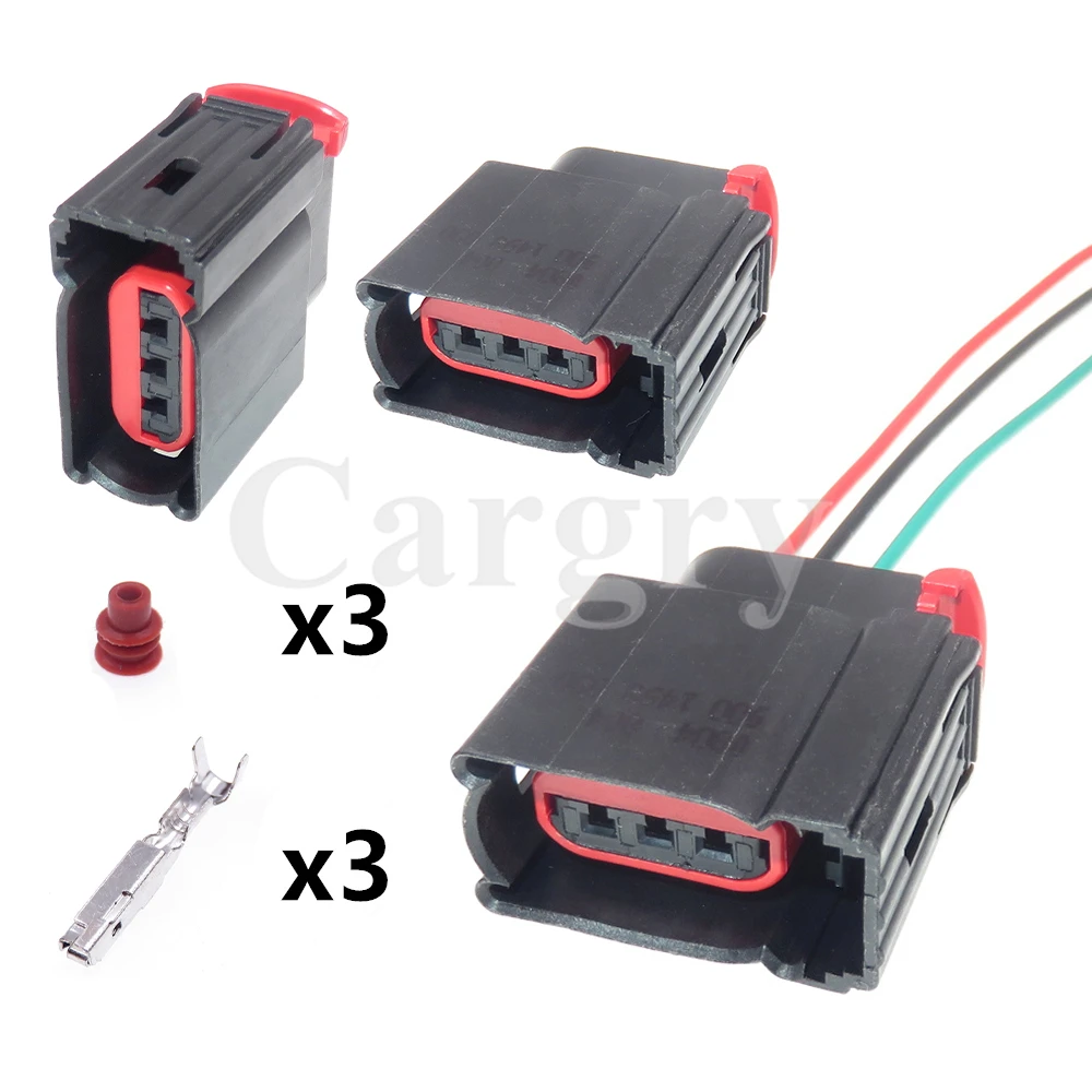 

1 Set 3P 7900-1493-000 AC Assembly Automotive Wire Plugs Car Waterproof Socket Auto Electric Cable Connector